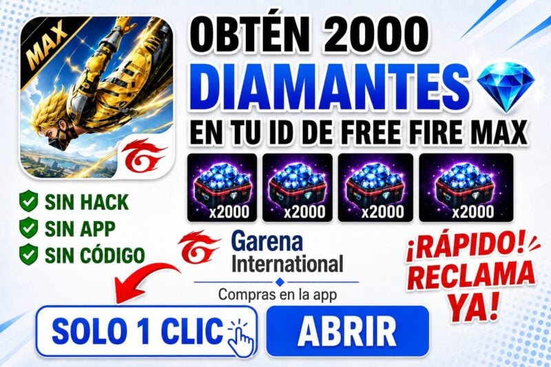 Cómo conseguir diamantes en los próximos eventos de Free Fire en 2026